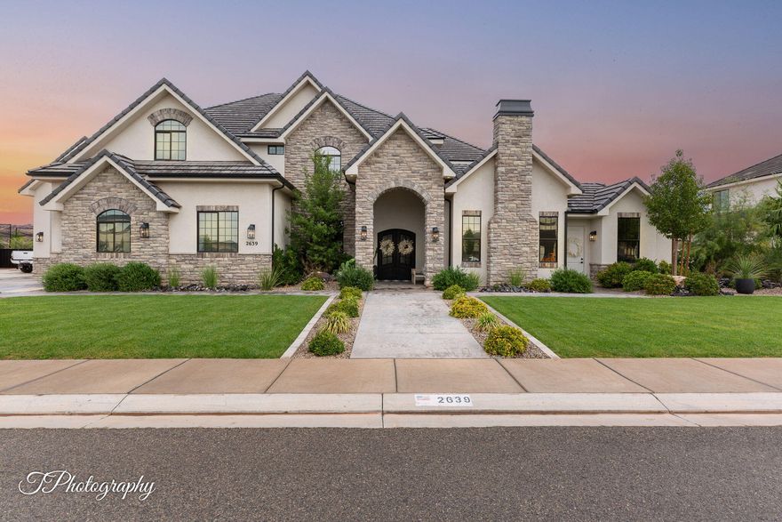 This stunning 2-story home has it all! Custom pool, hot tub and pool bathroom. Large lot on a quiet street in a cul-de-sac. Plenty of room for Rv parking or a sport court.  Take a step inside and be amazed by the feng shui! Large gathering areas with lots of natural light from large picture windows. Exquisite gourmet kitchen with hidden pantry and butler bar. Upgraded Cafe brand appliances. Large primary bedroom with cozy sitting area, grand bathroom with vanity and duel closets.   Custom sound system throughout with speakers in the ceiling for Kitchen, living room, master bedroom, master bath and shower, upstairs living area, outdoor garage batting cage area and also outdoor pool area. Attached to the home is an ADU or Casita with a private entrance. Large bedrooms en-suite bathrooms