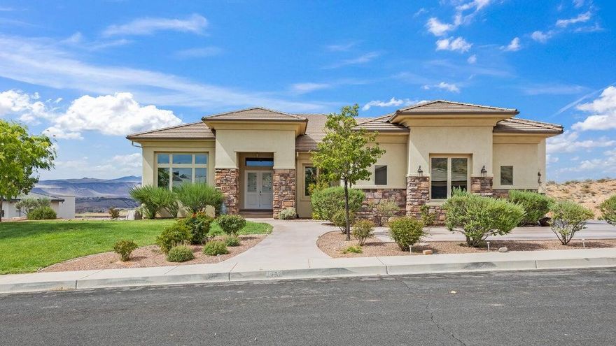 Luxurious 4 bedroom, 3 ½ bathroom dream home located on a spacious landscaped 1.04 acre lot with spectacular views and mature fruit trees. Featuring an open concept living area with high ceilings and large windows that flood the space with natural light - making it the perfect space for entertaining guests or enjoying a quiet evening with family. 2 covered decks, large patio, and private rooftop deck provide panoramic views of the valley, scenic mountains, and breath taking sunsets. The modern kitchen boasts high end appliances, granite countertops, ample cabinetry, a butler kitchen and generous pantry - making it a chef's dream! The master suite on the main level offers a serene escape with a private deck, an enormous walk-in closet connected to the laundry room, and a luxurious en-suite bathroom featuring a soaking tub, a beautiful separate shower, and ample storage drawers. A roomy home office adds the perfect touch for the entrepreneur. Three additional bedrooms, a home theater, and an exercise room provide comfort, personal space, and entertainment for family members or guests. With a sizable RV garage, private lower garage, and massive amounts of storage space, there is plenty of room for all the toys. Outside, the expansive back yard features a pool and jacuzzi with slide, basketball court, gazebo, charming grape arbor, garden, and patio area for outdoor dining, festive gatherings, relaxation, recreation, and nourishment. Enjoy the delicious bounty of more than 20 mature fruit trees including apricot, apple, cherry, fig, pear, peach, persimmon, plumb, pomegranate, and Turkish mulberry.
This expansive property offers the perfect balance of beauty, privacy, comfort, style, nature, and convenience, making it an ideal choice for growing families or those seeking a peaceful retreat with easy access to urban amenities. Located just minutes from top-rated schools, shopping centers, and recreational facilities, this home offers the best of suburban living. Don't miss the opportunity to make this your home!