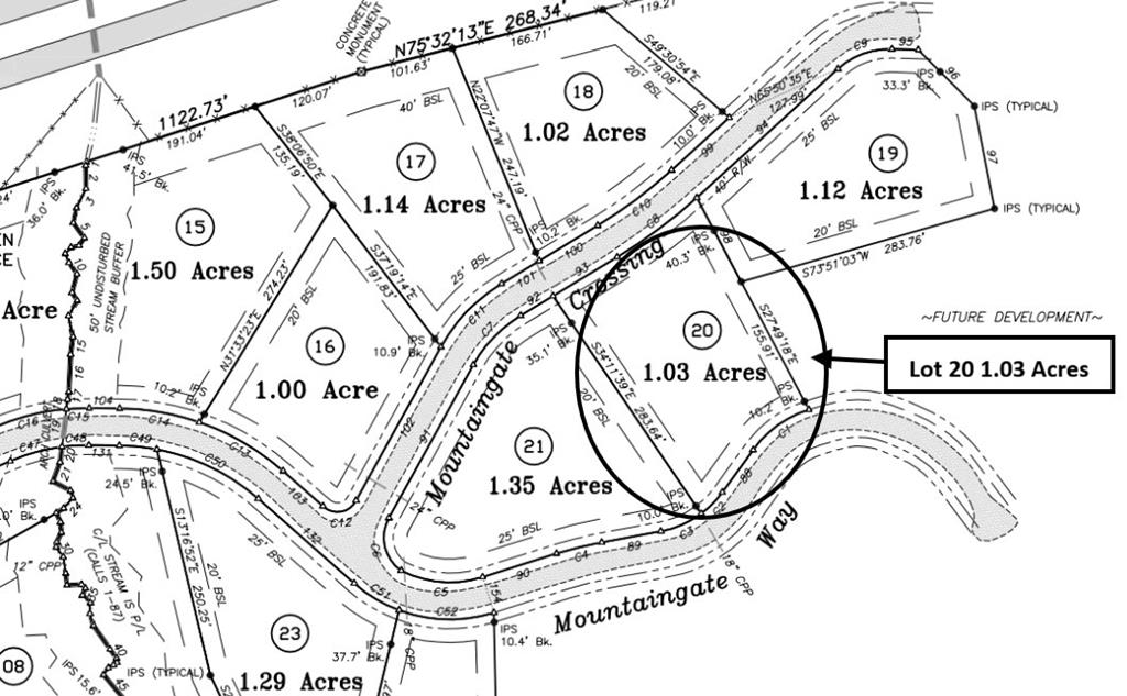 Lot 20 Mountain Gate Crossing