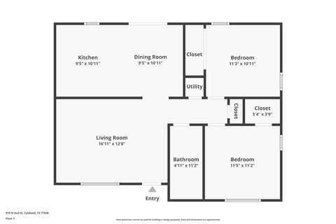 Tiny photo for 919 N Hull Street, Caldwell, TX 77836 (MLS # 26000293)