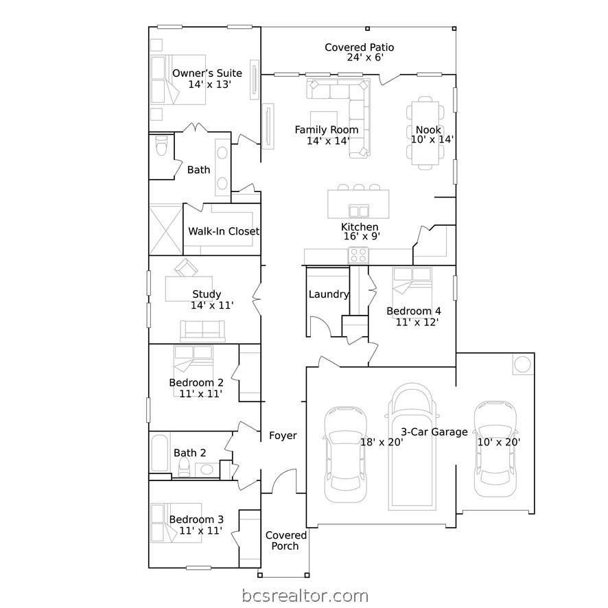 Photo of 149 Cotton Cove, Snook, TX 77878 (MLS # 26010396)