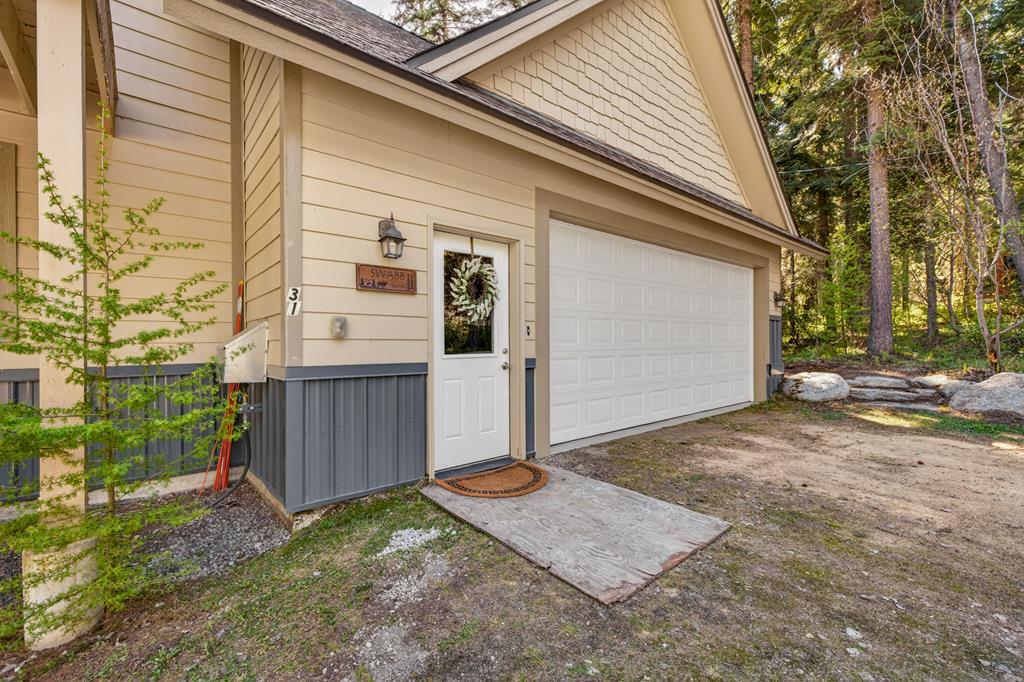 The side door to the garage.