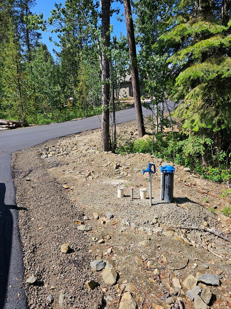 Well head and frost free spigot next to RV parking