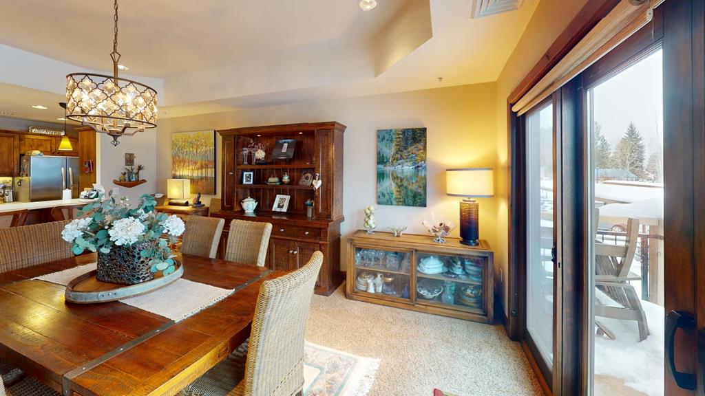 Dining leads to Balcony