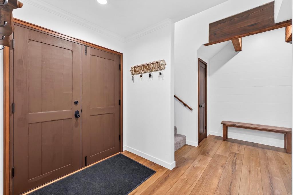 Front doors and entryway.
