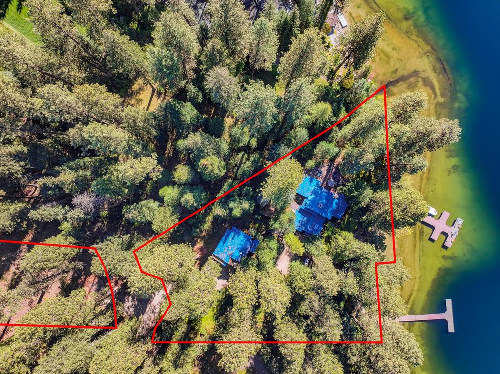 Aerial view., Lot lines are an approximation only.