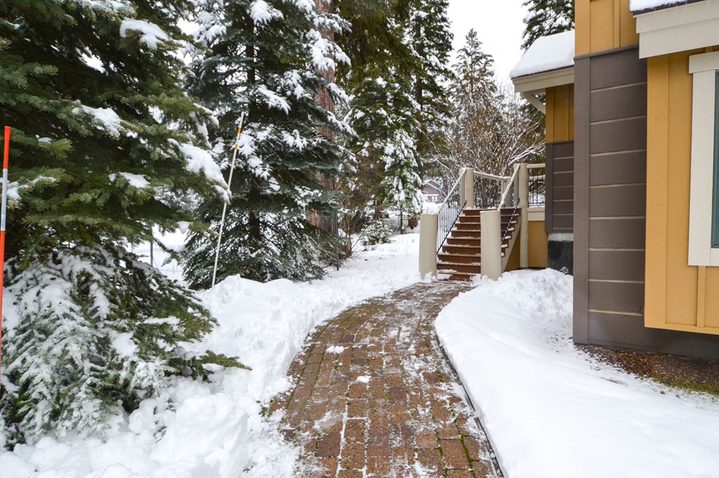 Front entrance to townhouse