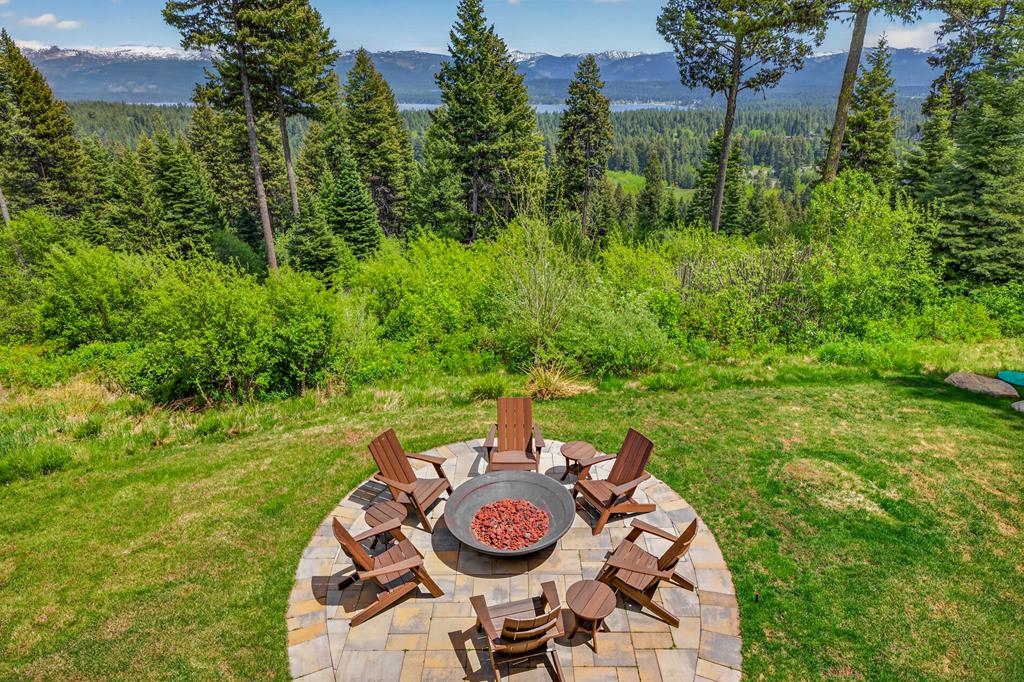 Fire Pit overlooking Payette Lake & Nick Peak
