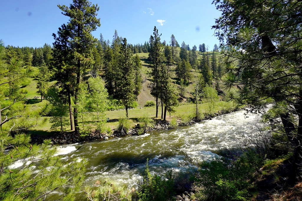 Looking across to a large flat on the River