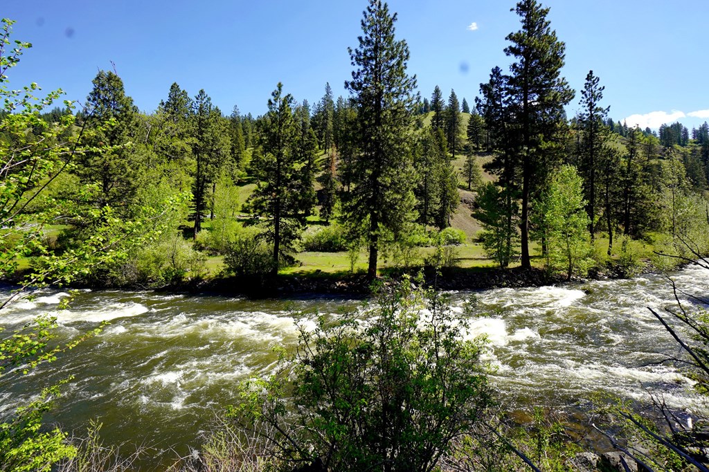 Looking across to a large flat on the River