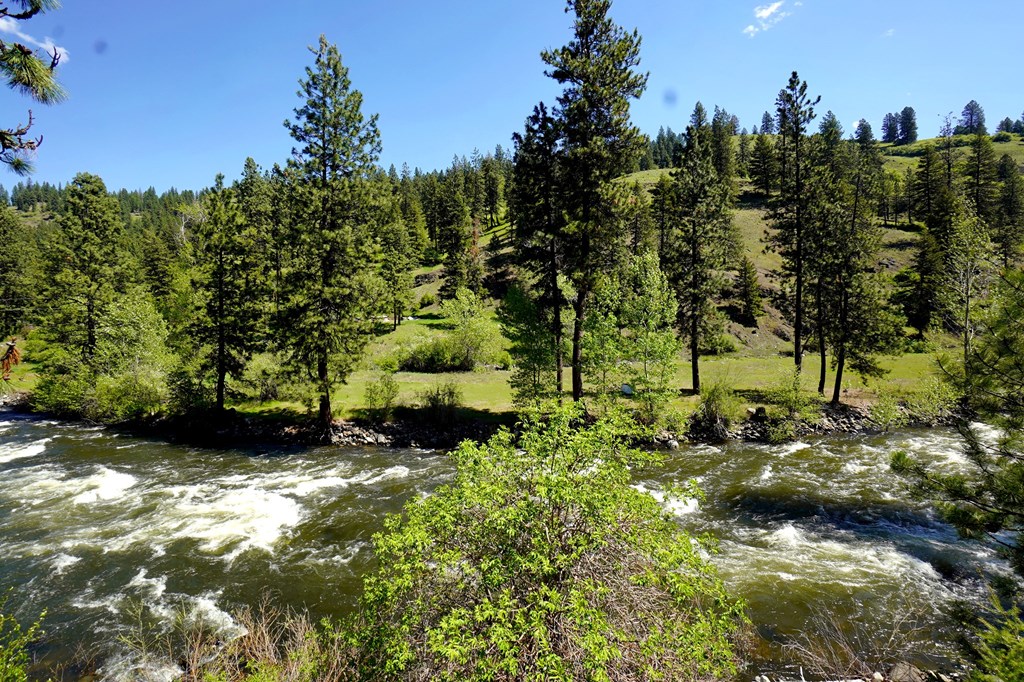 Looking across to a large flat on the River