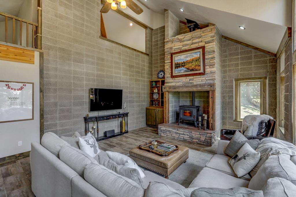 Living Area with Pellet Stove