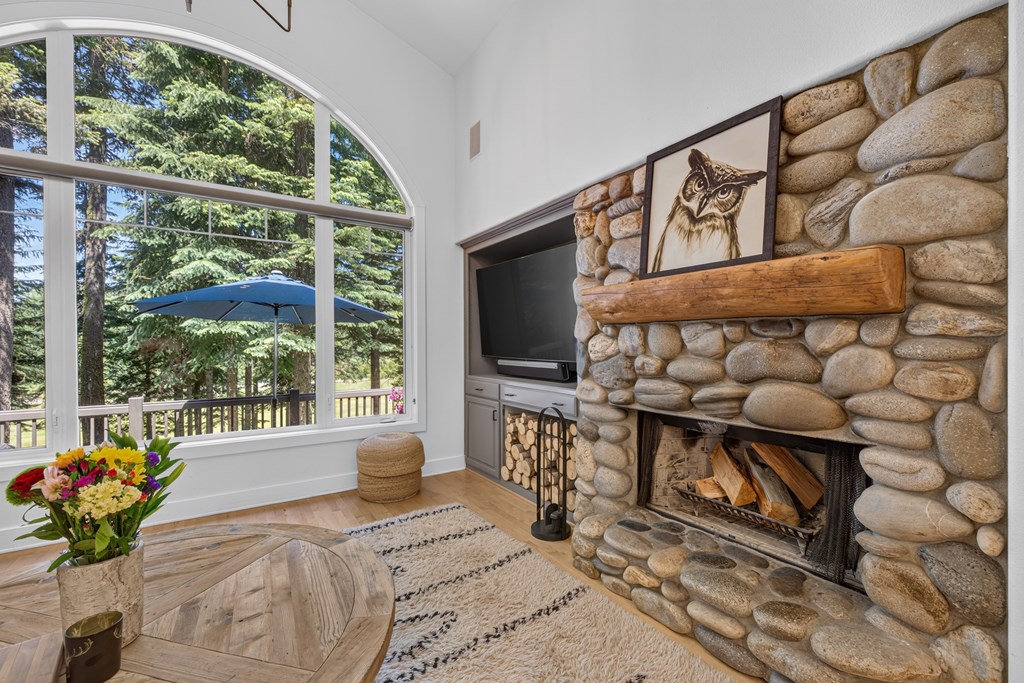 Gorgeous Rock Fireplace