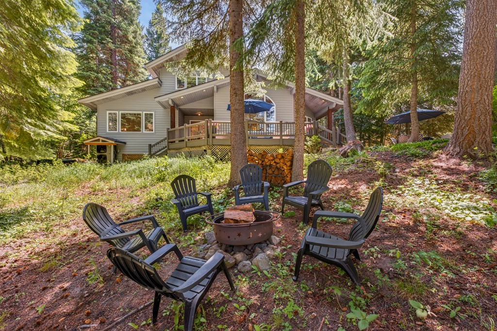 Fire Pit off Back Deck
