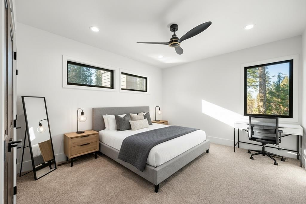 Upstairs Bedroom, Virtually Staged