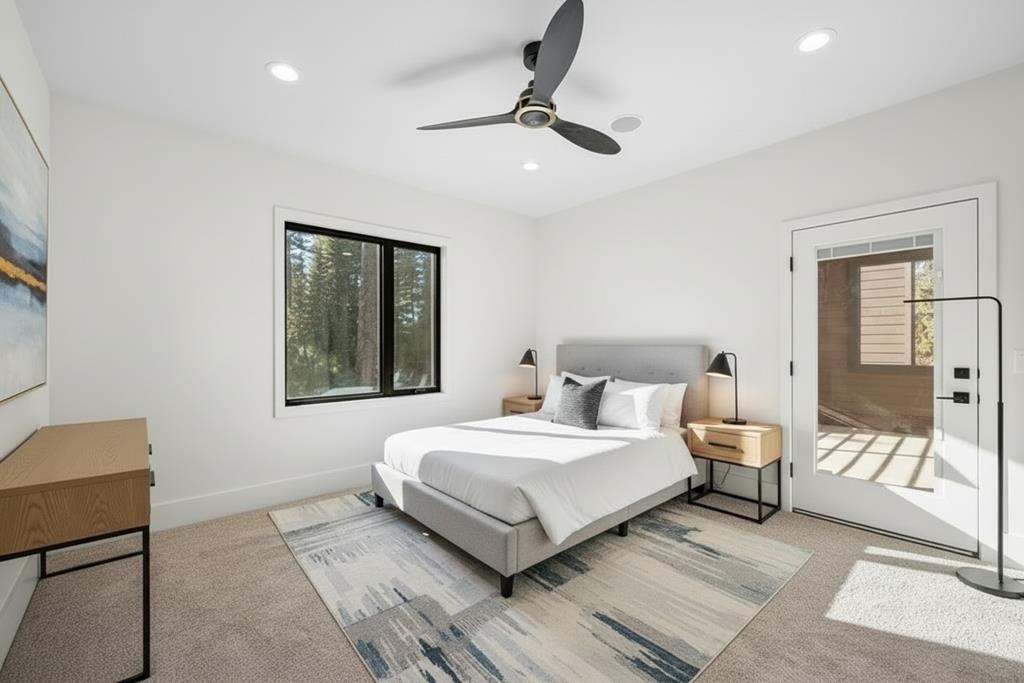 Upstairs Bedroom, Access to Upstairs Patio -Virtually Staged