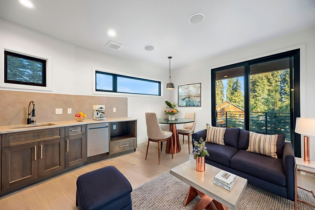 ADU , Living, Dining, Kitchen - Virtually Staged