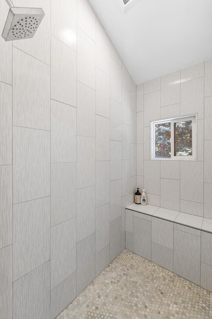 Primary walk in shower.