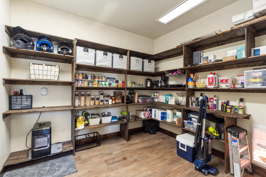 Huge Pantry and Storage Space