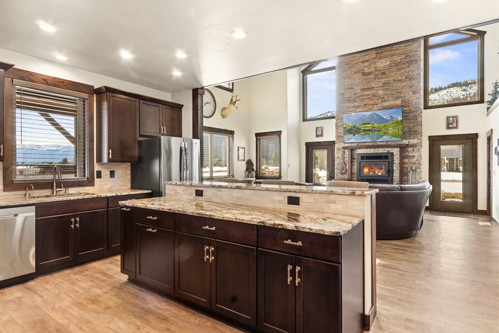 Enjoy Views or TV from your Kitchen