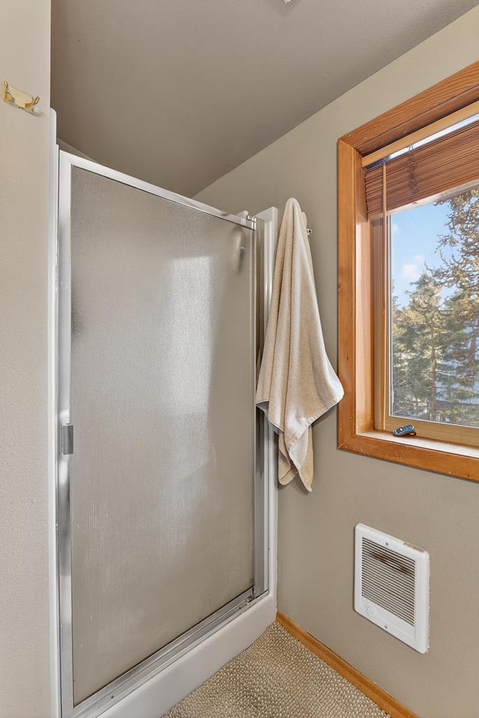 Walk in shower in upstairs bath