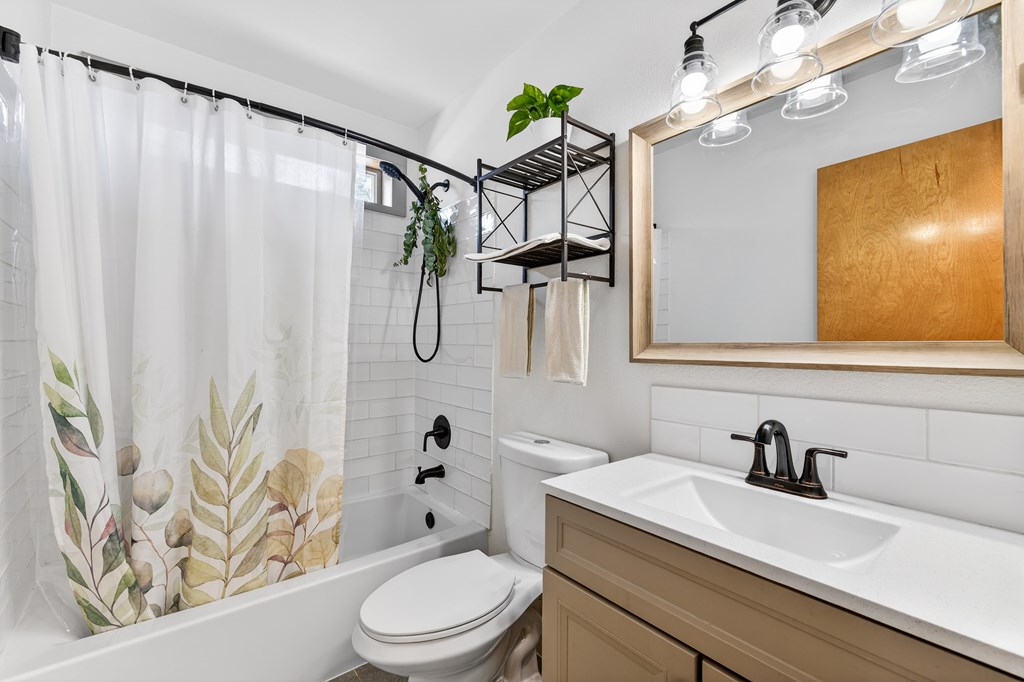 Shower/tub combo in main bath