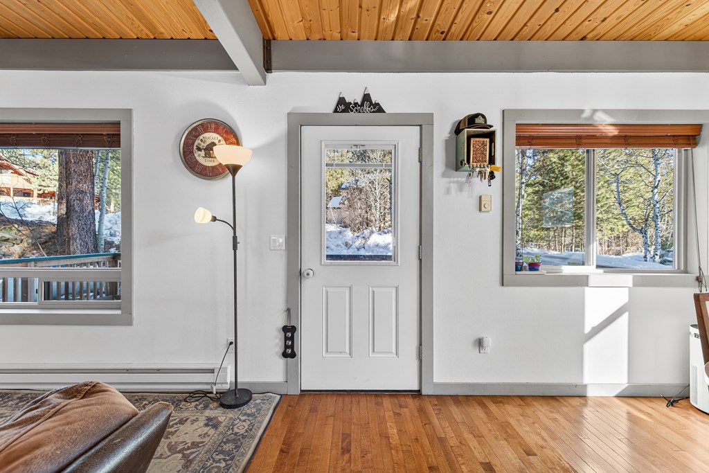 Front entry off front deck.