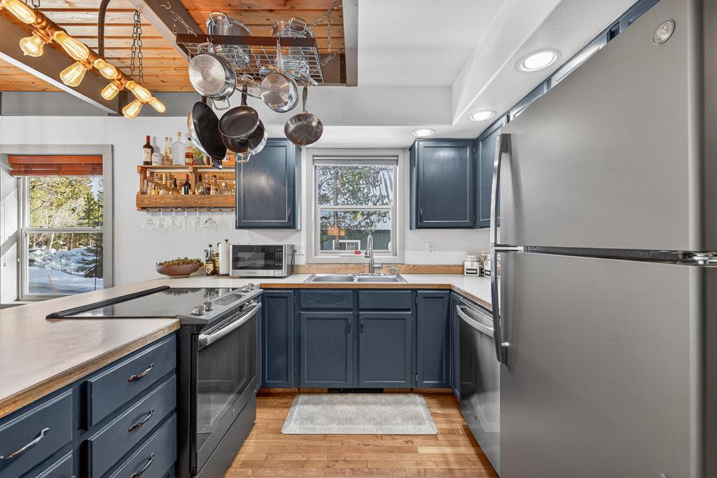 Updated lighting in kitchen