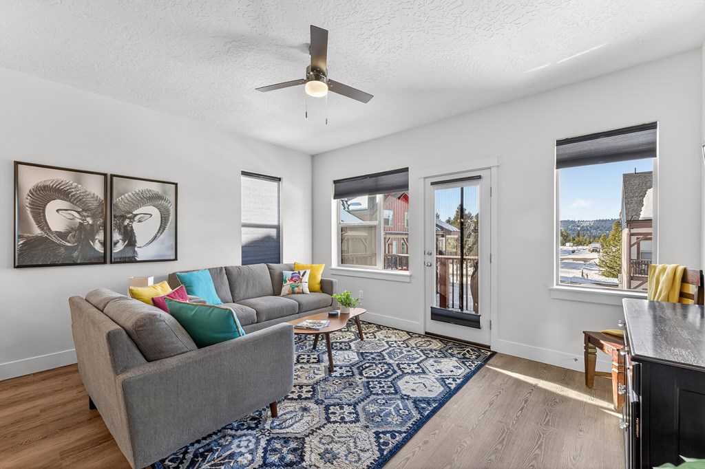 Door to private deck.