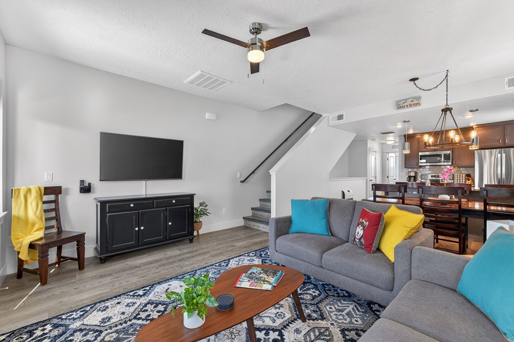 Open, spacious floor plan.