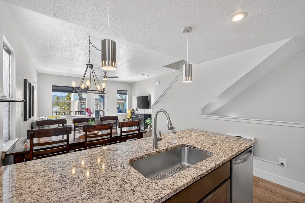 Granite countertops.