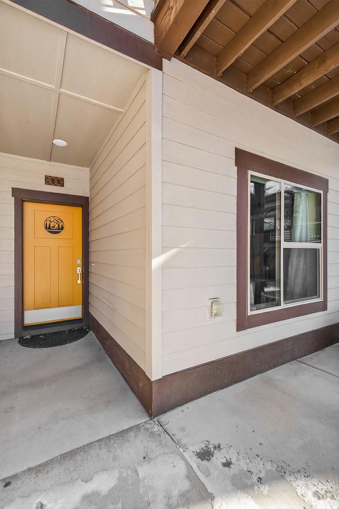 Cheery front door welcomes you!