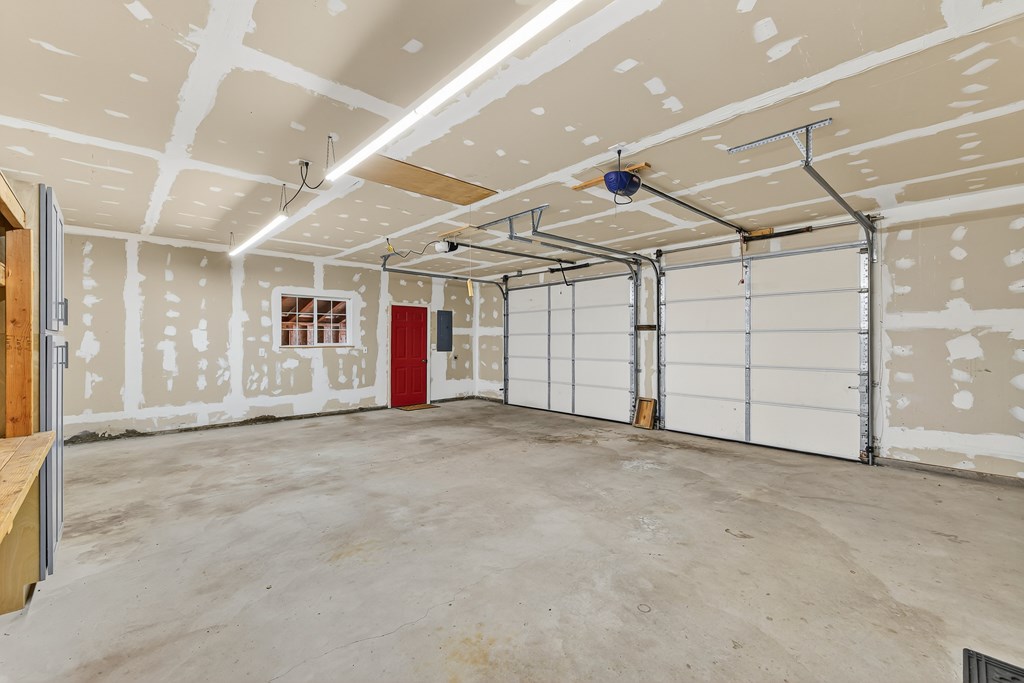 Roomy attached garage