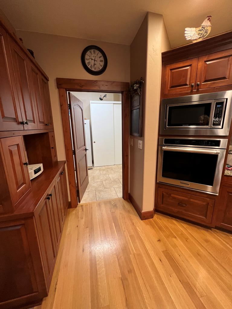 Kitchen with walk in pantry