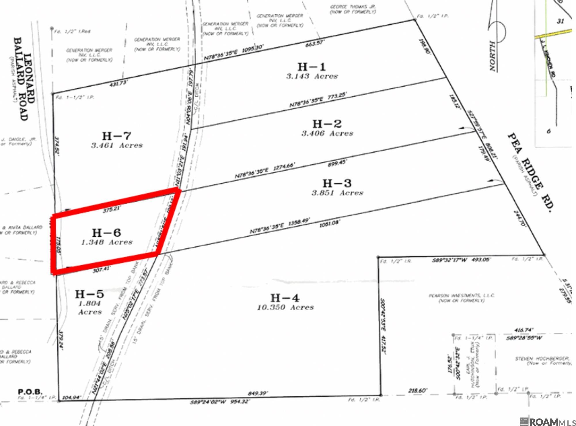 TBD H-6 Pea Ridge Rd, Albany, Louisiana image 1
