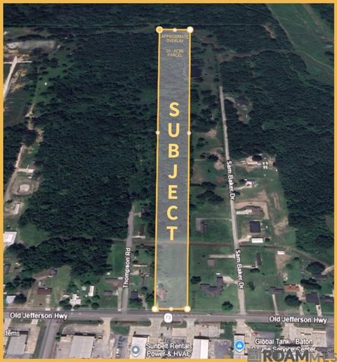 Vacant Land For Sale - 6369 La Hwy 73<br/> Geismar, LA 70734