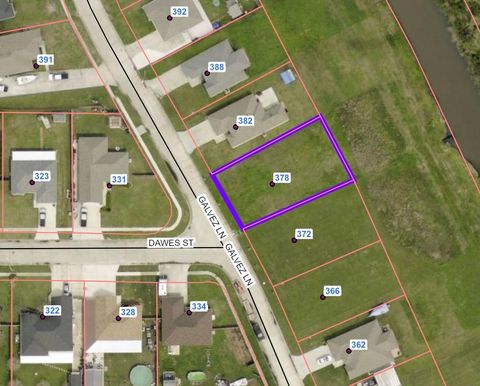 Vacant Land For Sale - 378 Galvez Lane<br/> Houma, LA 70363