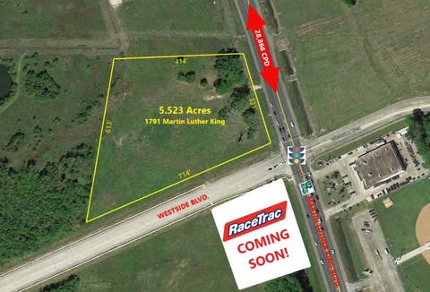 Vacant Land For Sale - 1791 Martin Luther King Blvd<br/> Houma, LA 70360