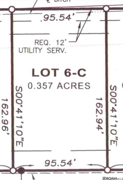 Vacant Land For Sale - 6-C Scott Ln<br/> Ascension County, Prairieville, LA 70769