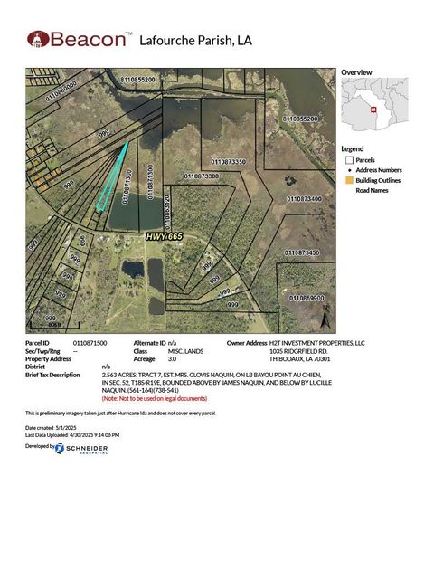 Vacant Land For Sale - TBD Highway 665<br/> Montegut, LA 70377