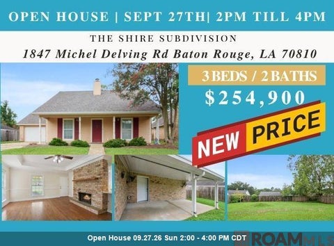 Homes For Sale - 1847 Michel Delving Rd<br/> East Baton Rouge County, Baton Rouge, LA 70810