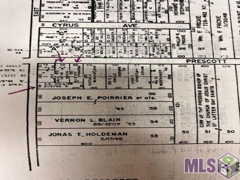 Vacant Land For Sale - 6550/6534 Prescott Rd<br/> Baton Rouge, LA 70805