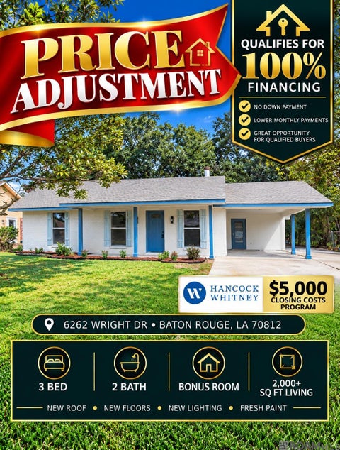 Homes For Sale - 6262 Wright Dr<br/> East Baton Rouge County, Baton Rouge, LA 70812
