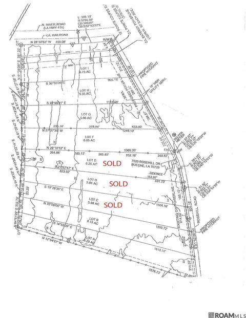 Vacant Land For Sale - 7500 Rosehill Rd<br/> Pointe Coupee County, New Roads, LA 70760