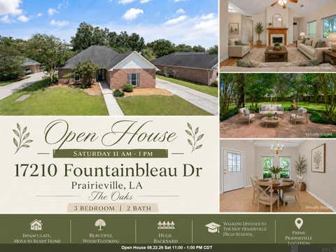 Homes For Sale - 17210 Fountainbleau Dr<br/> Prairieville, LA 70769