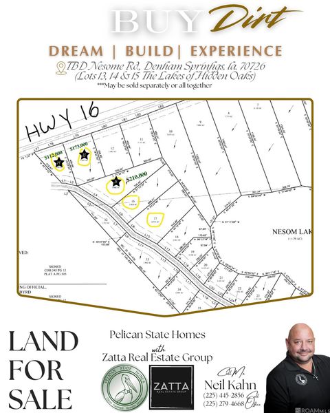 Vacant Land For Sale - LOT 13 La Hwy 16<br/> Saint Helena County, Denham Springs, LA 70706