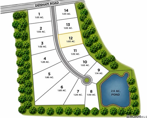 Vacant Land For Sale - 14825 Castle Dr<br/> East Baton Rouge County, Pride, LA 70770
