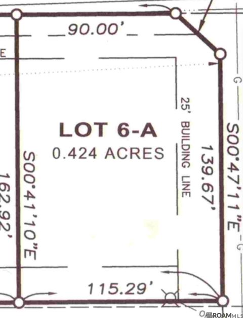 Vacant Land For Sale - 6-A Scott Ln<br/> Ascension County, Prairieville, LA 70769