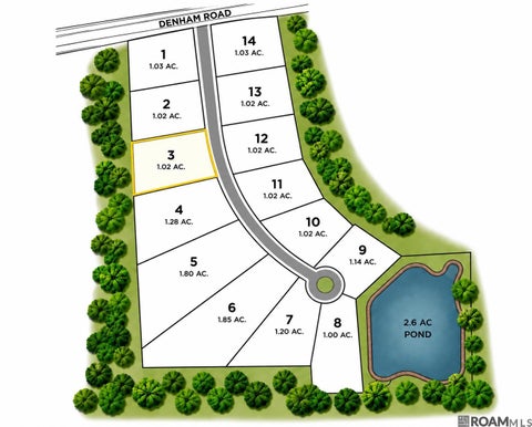 Vacant Land For Sale - 14824 Castle Dr<br/> East Baton Rouge County, Pride, LA 70770