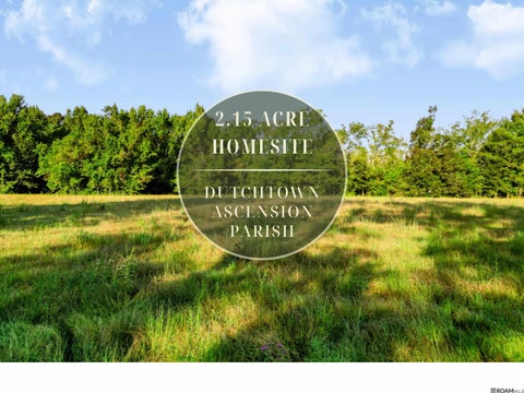 Vacant Land For Sale - LOT NRC 6 New River Canal Rd<br/> Geismar, LA 70734